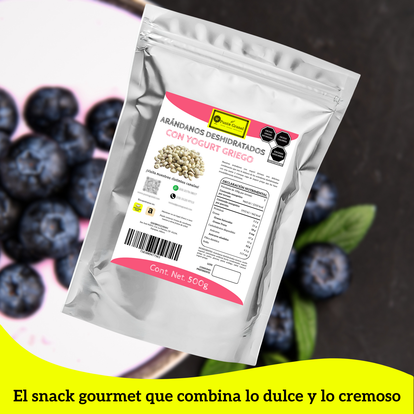 Punto Granel Arandanos con Yogurt 500gr