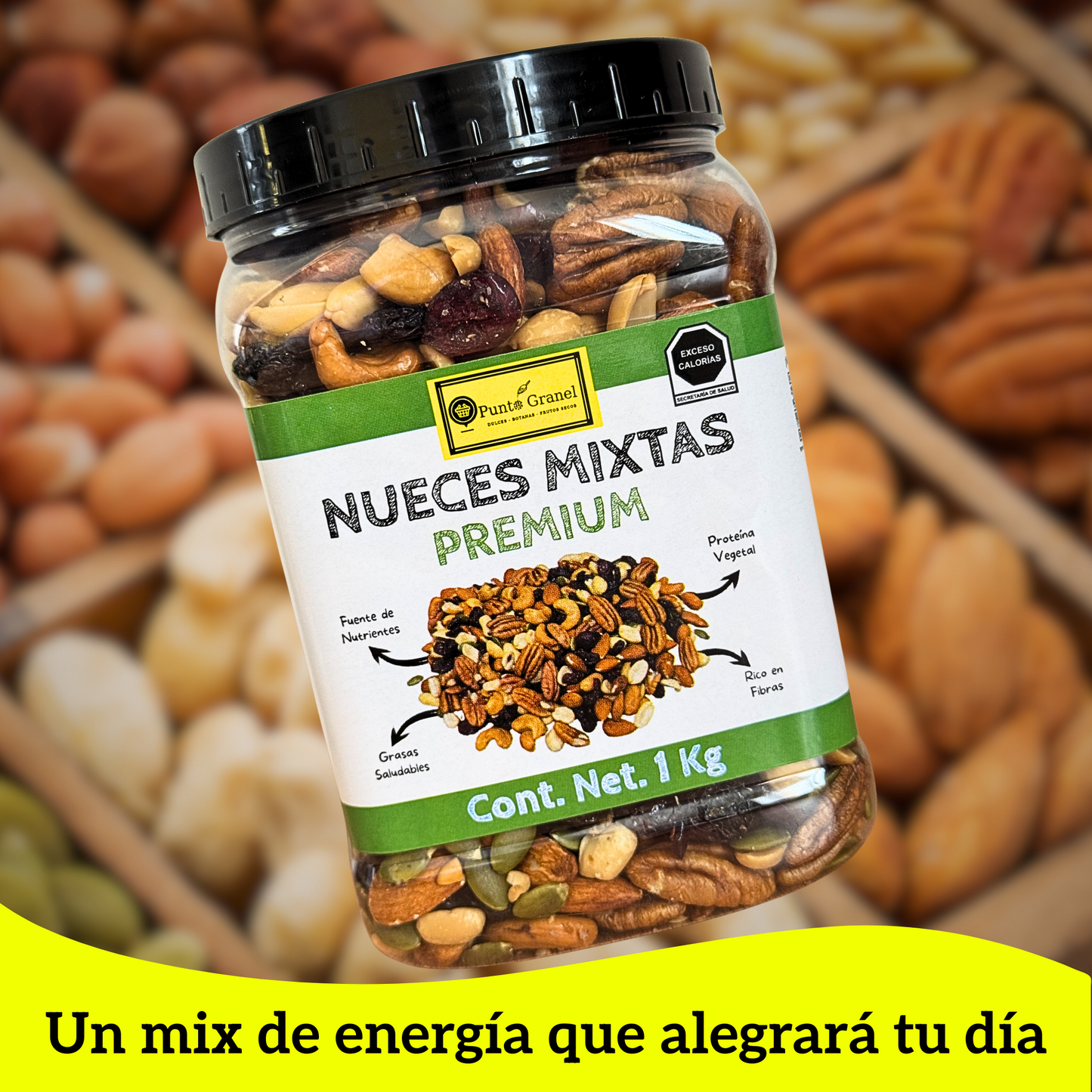 Punto Granel Nueces Mixtas Premium 1kg
