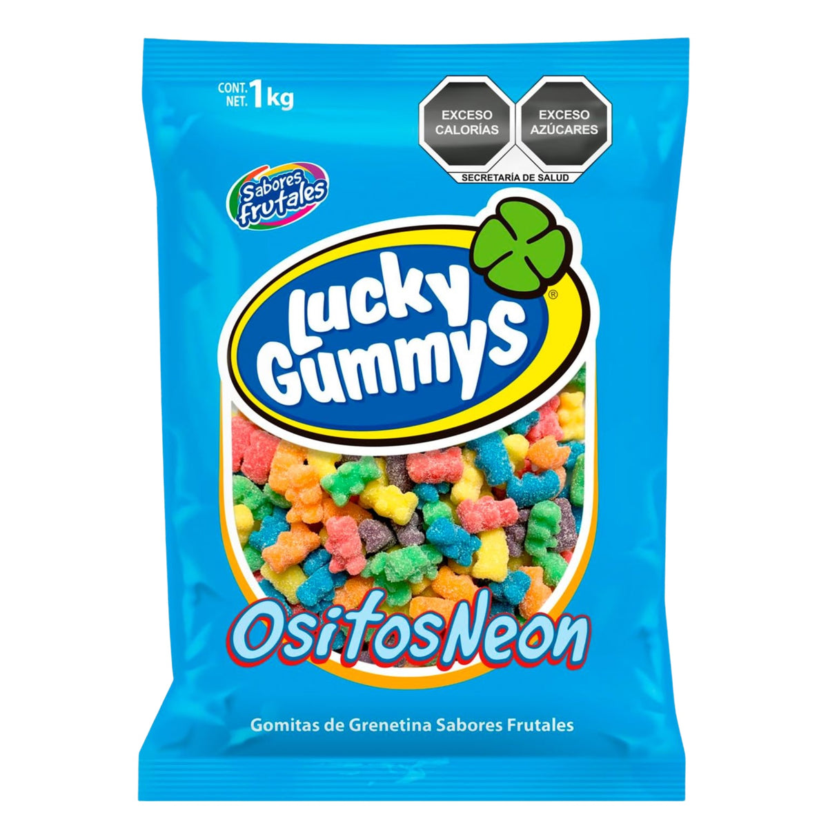Lucky Goma Ositos Neon 1kg
