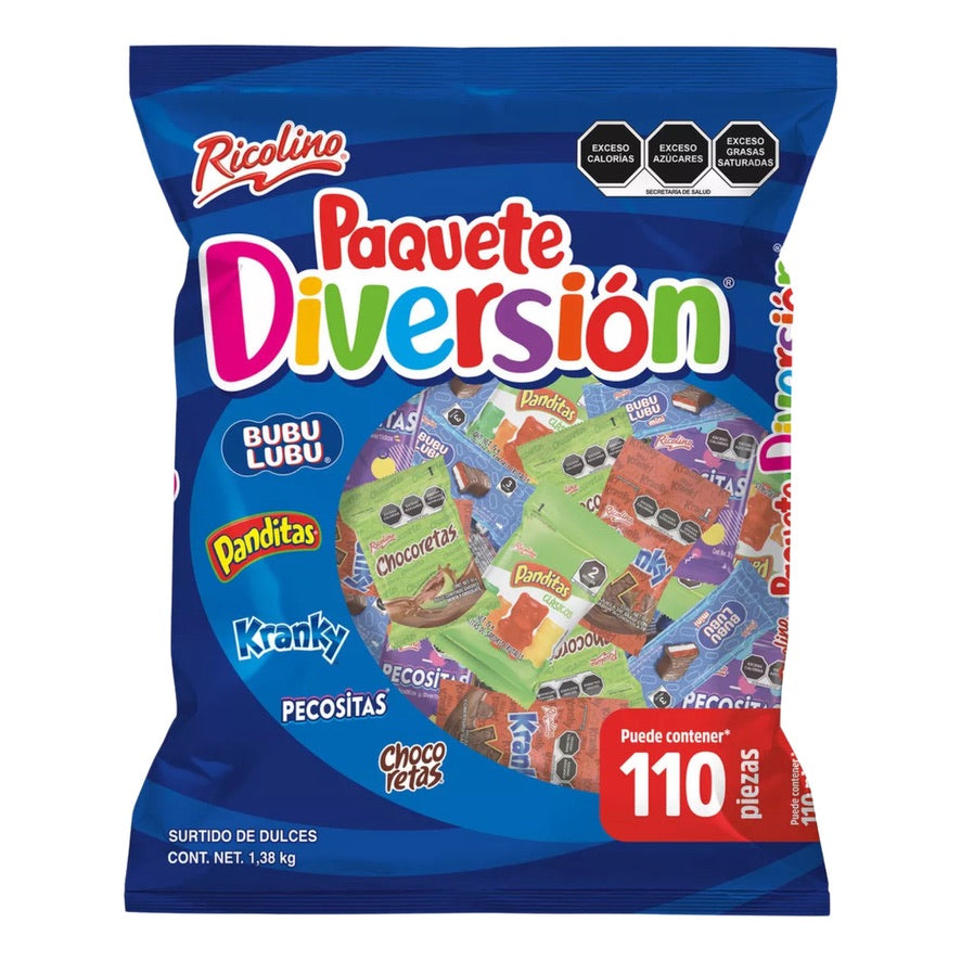 Ricolino Paquete Diversion 1.38kg