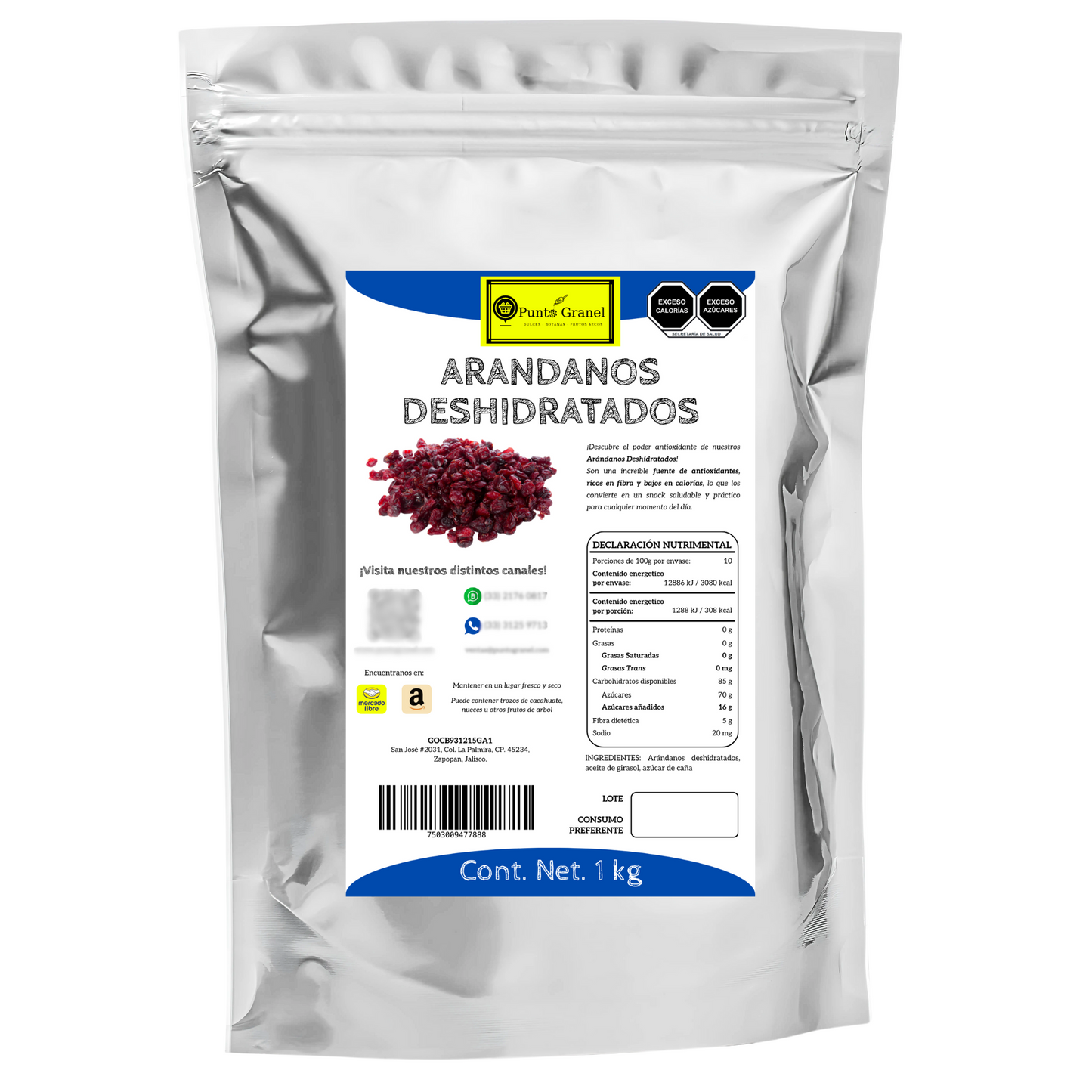 Punto Granel Arándanos Deshidratados 1kg