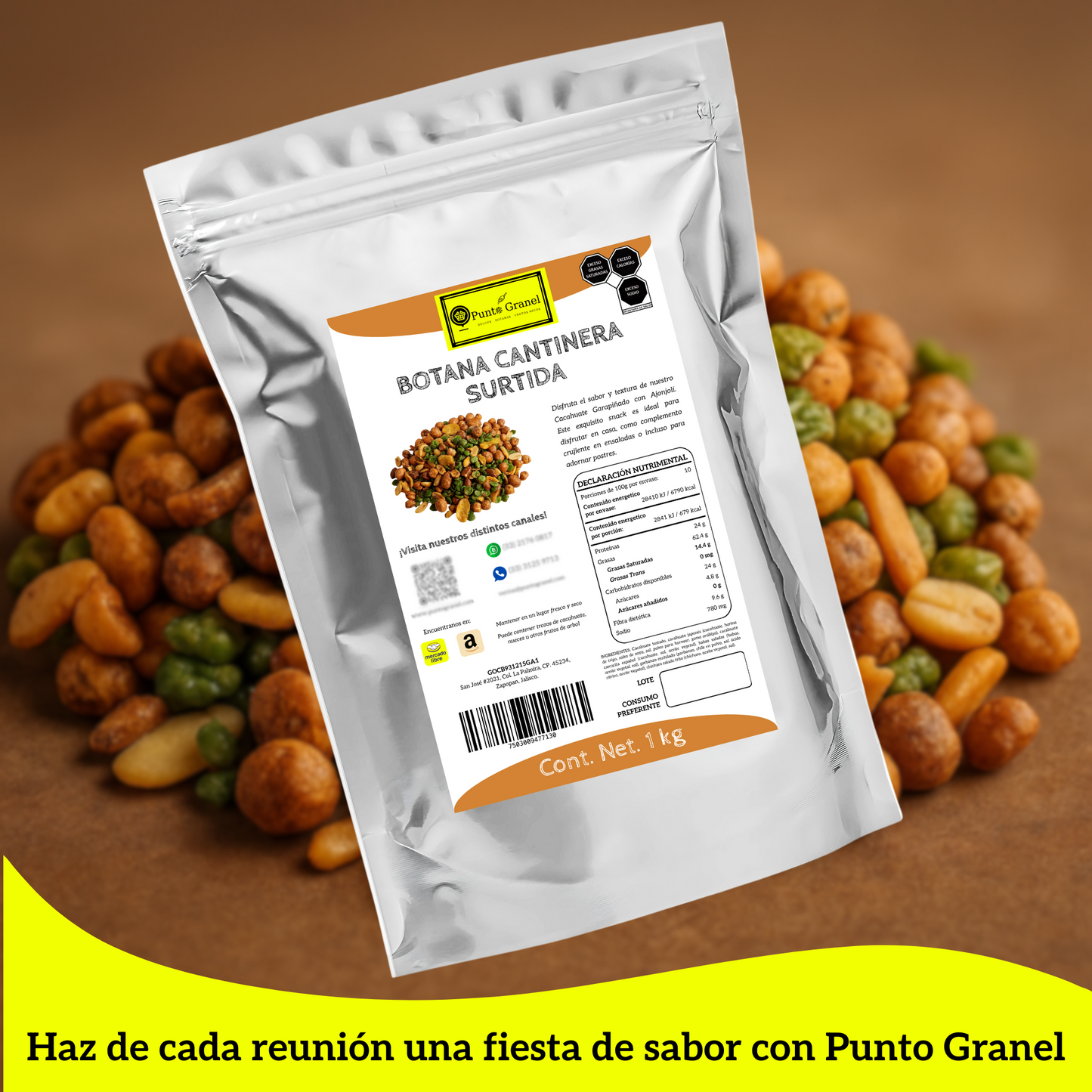 Punto Granel Botana Cantinera Surtida 1kg