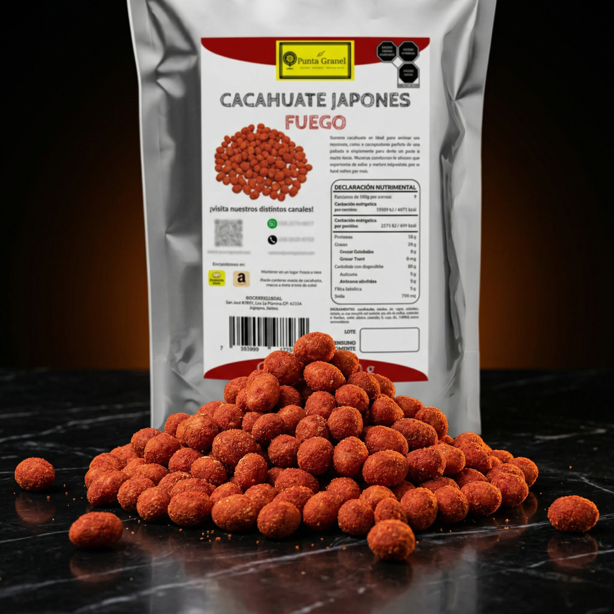 Punto Granel Cacahuate Japones Fuego 900gr
