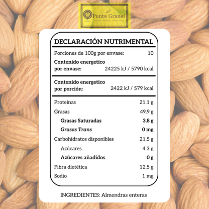 Punto Granel Almendra Entera Natural 1kg