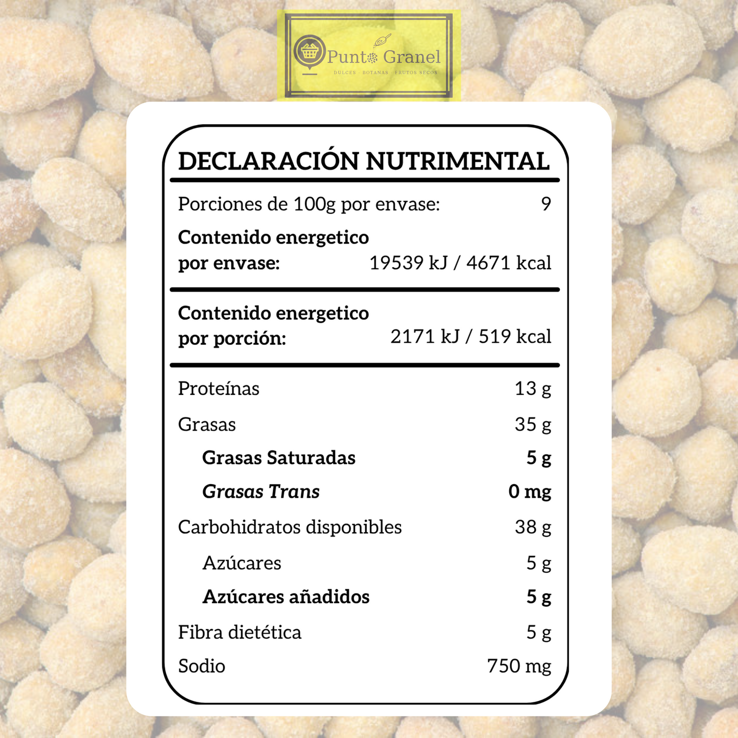 Punto Granel Cacahuate Japones Jalapeño 900gr