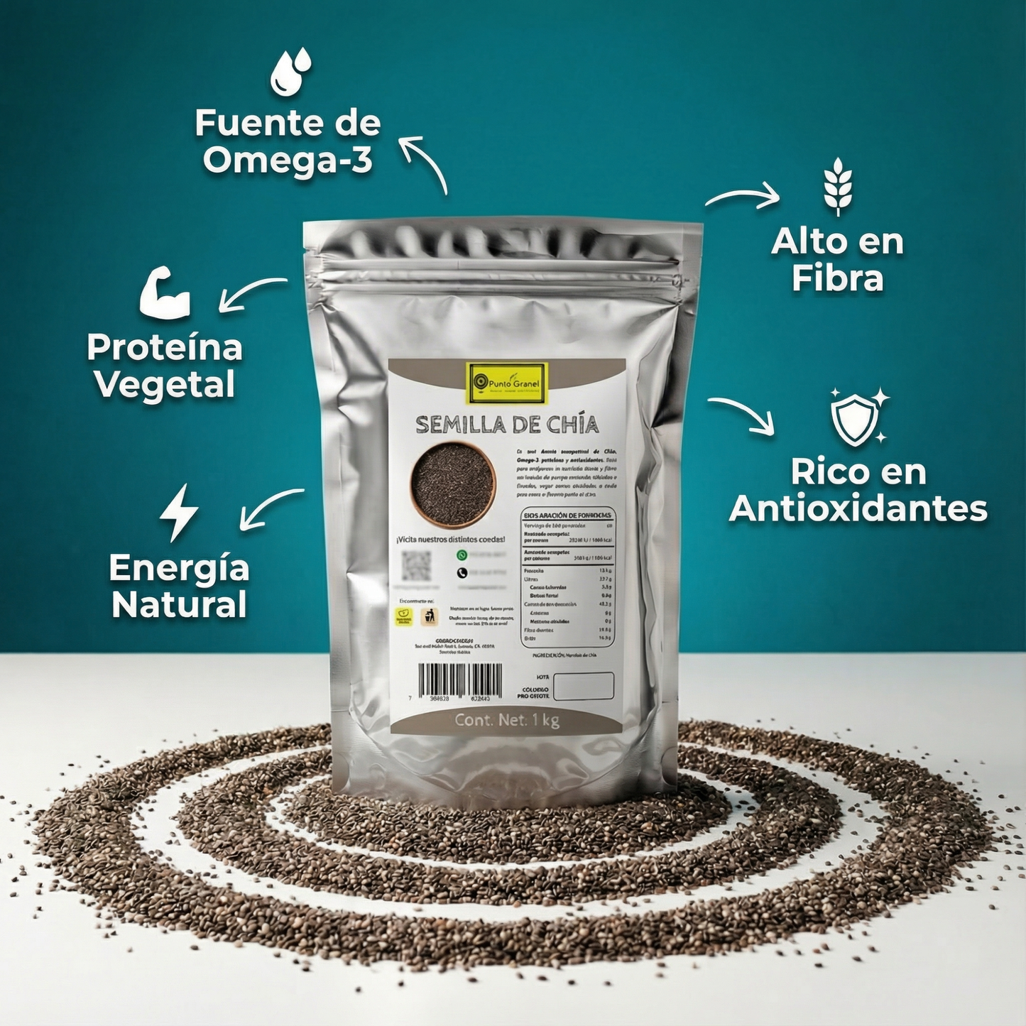 Punto Granel Semilla de Chía 1kg