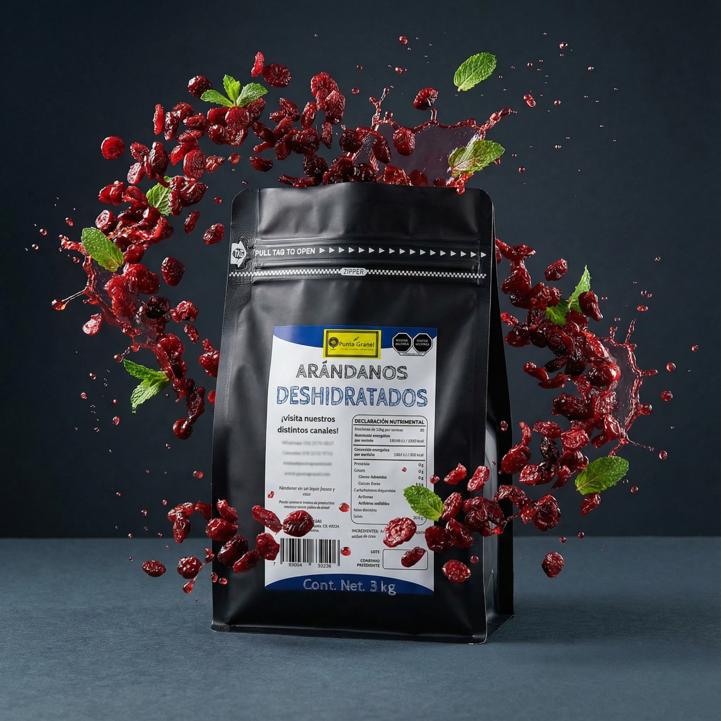 Punto Granel Arándanos Deshidratados Granel 3kg