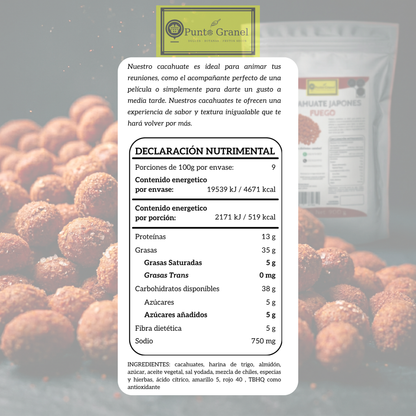 Punto Granel Cacahuate Japones Fuego 900gr