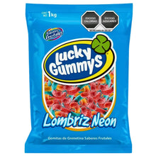 Lucky Goma Lombriz Neon 1kg