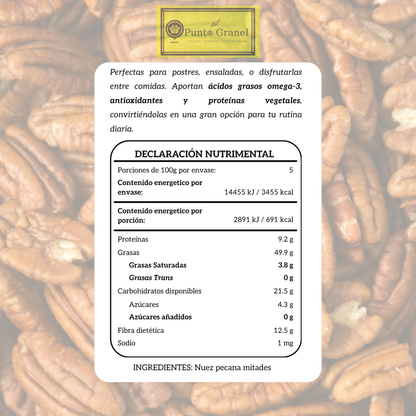 Punto Granel Nuez Pecana Mitades 500gr