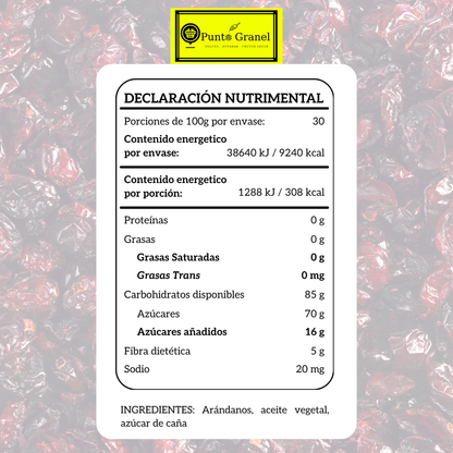 Punto Granel Arándanos Deshidratados Granel 3kg