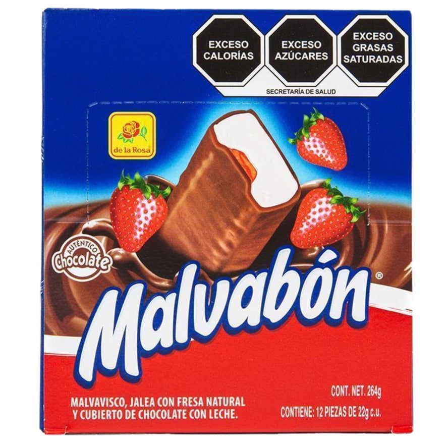 De La Rosa Malvabon Fresa 12pz
