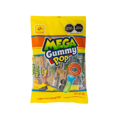 De La Rosa Gummy Pop Mega 12pz