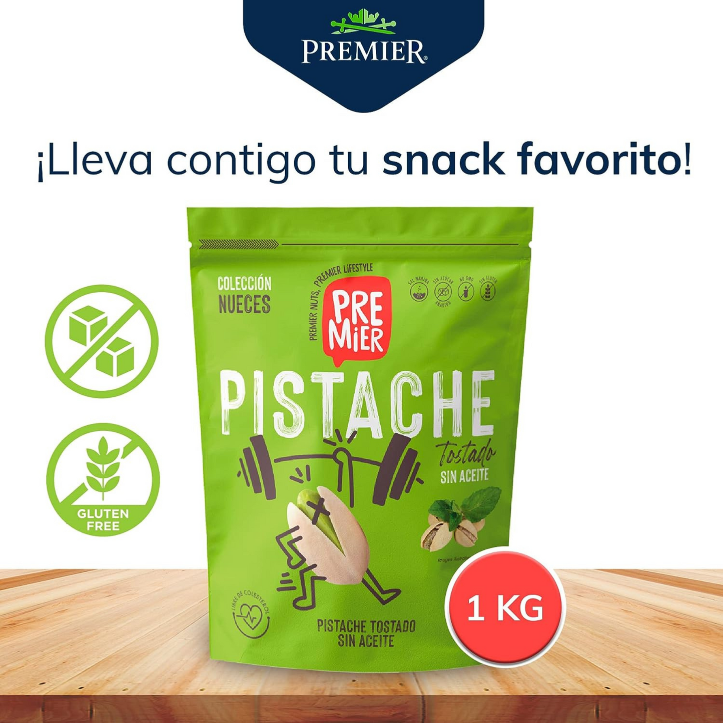 Premier Pistaches Tostados Con Sal 1kg
