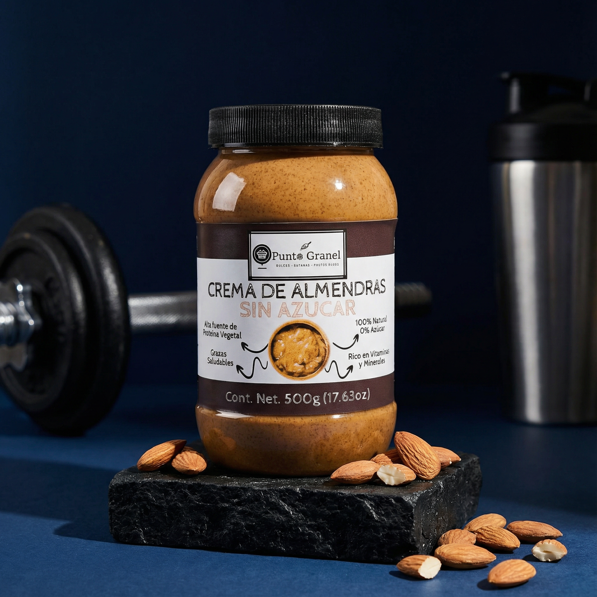 Punto Granel Crema de Almendras Sin Azucar 500gr